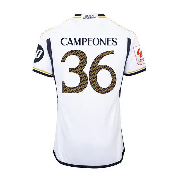 AAA Quality Real Madrid 23/24 Home CAMPEONES 36 Jersey(Player)